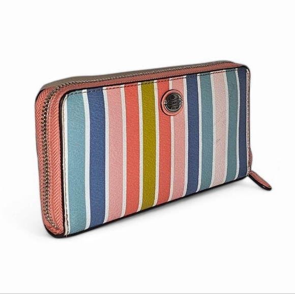 Coach Multicolor Striped Wallet - Picture 2 of 8